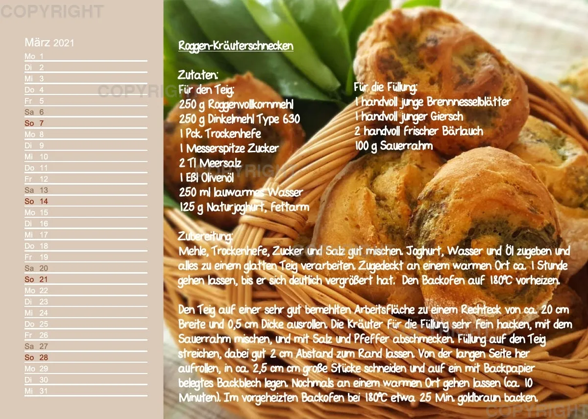 Küstencookies Rezeptkalender 2021