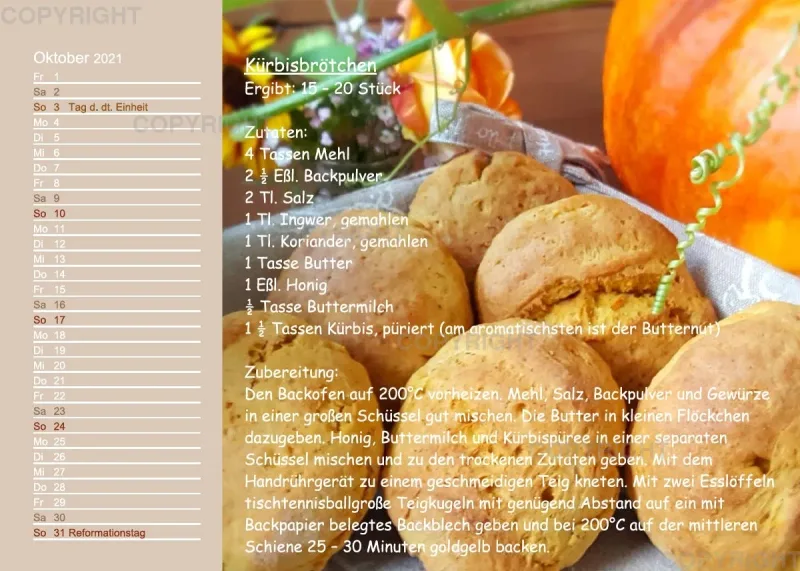 Küstencookies Rezeptkalender 2021