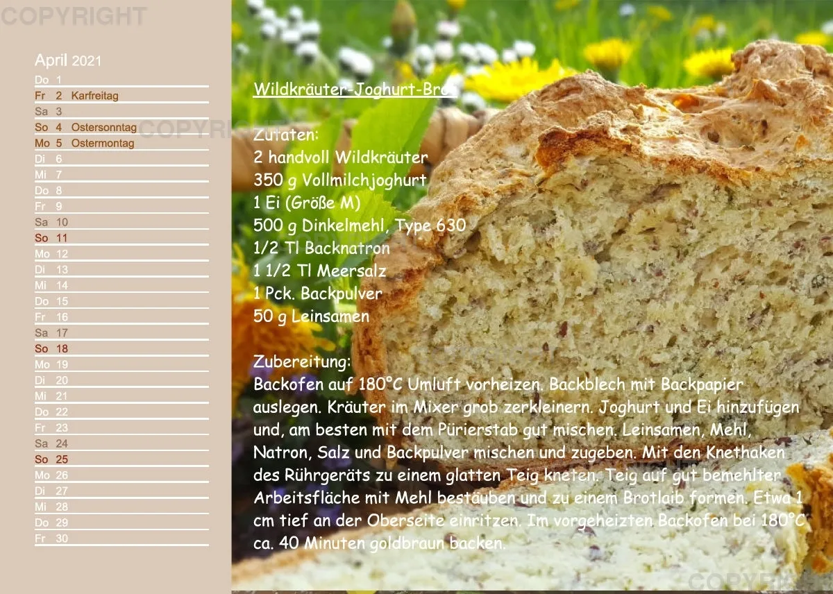 Küstencookies Rezeptkalender 2021