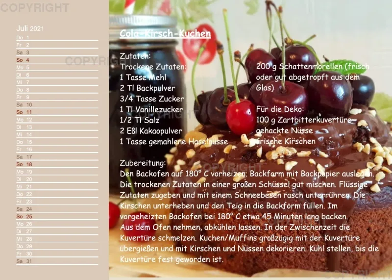 Küstencookies Rezeptkalender 2021