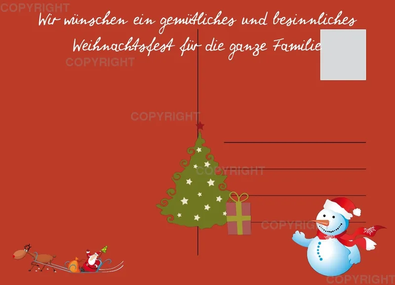 Grußkarte Weihnachten