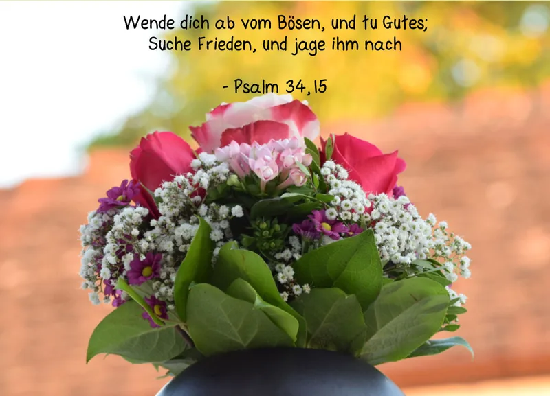 Grußkarte mit Bibelvers