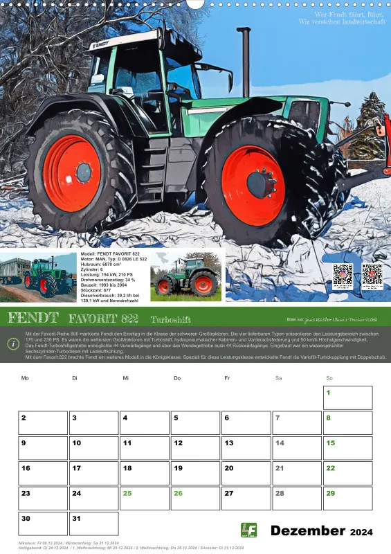 Cartoon-Kalender 2024 / DIN-A2, Hochformat mit Terminfeld
