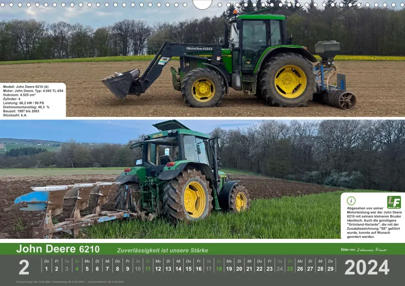 Landtechnik-Kalender 2024 / DIN-A3, Quer