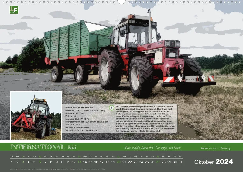 Cartoon-Kalender 2024 / DIN-A2 Quer