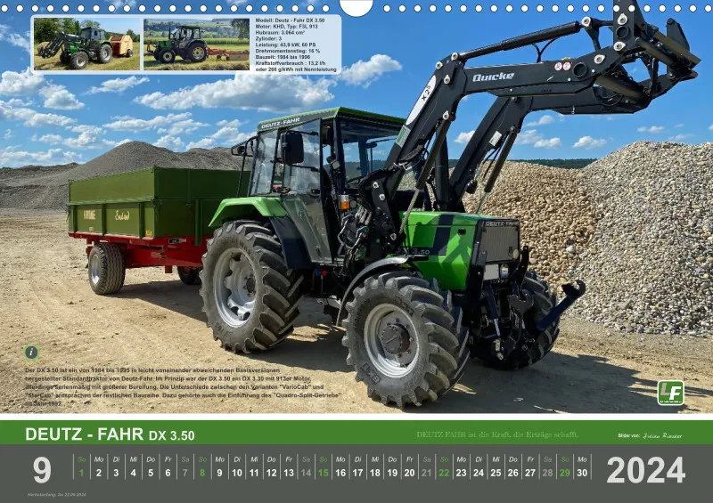 Landtechnik-Kalender 2024 / DIN-A3, Quer