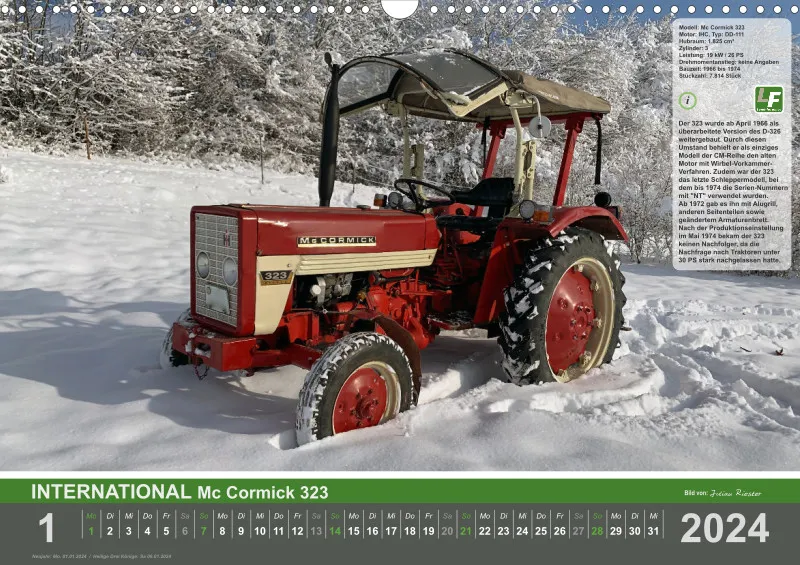 Landtechnik-Kalender 2024 / DIN-A3, Quer