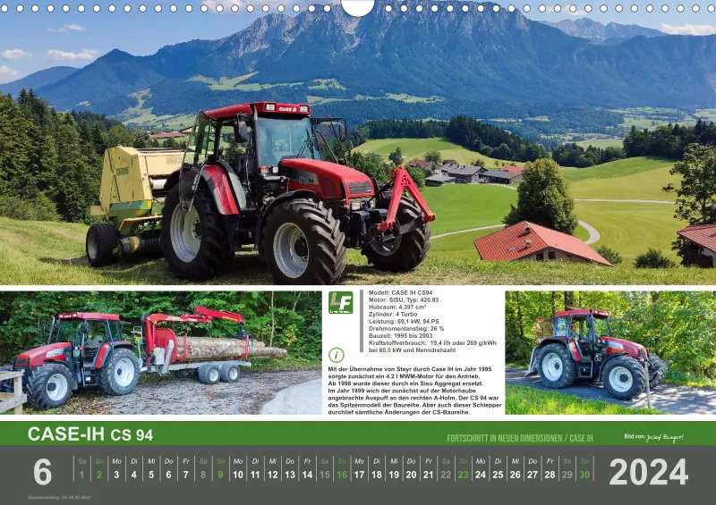 Landtechnik-Kalender 2024 / DIN-A3, Quer