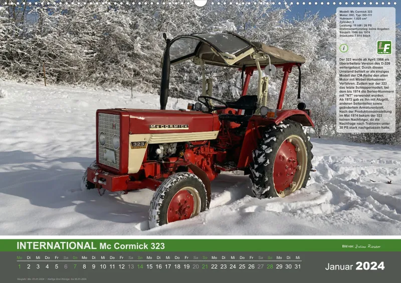 Landtechnikkalender 2024 / DIN-A2 Quer