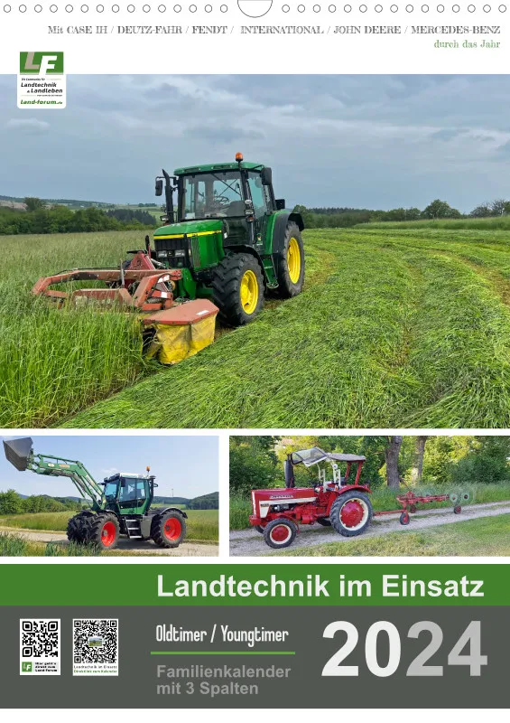 Familienkalender 2024 / 3 Spalten