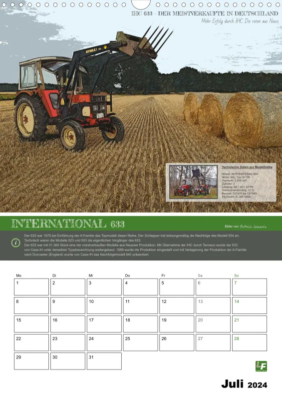 Cartoon-Kalender 2024 / DIN-A3, Hochformat mit Terminfeld