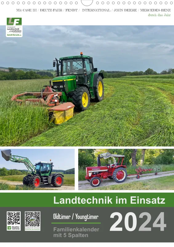 Familienkalender 2024 / 5 Spalten