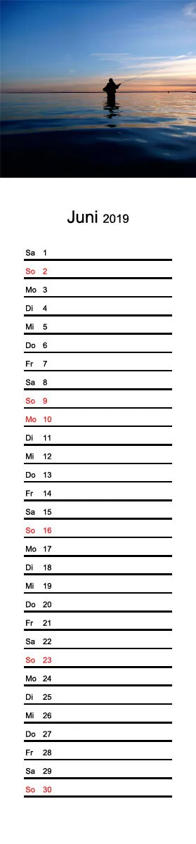2019 (Design 15') Streifenkalender