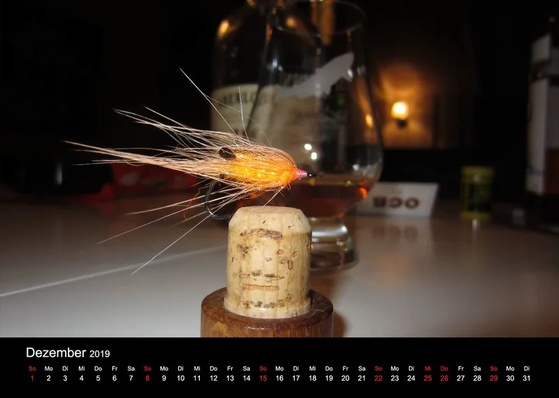 2019 (Design 15') Wandkalender mit schwarzem Kalendarium