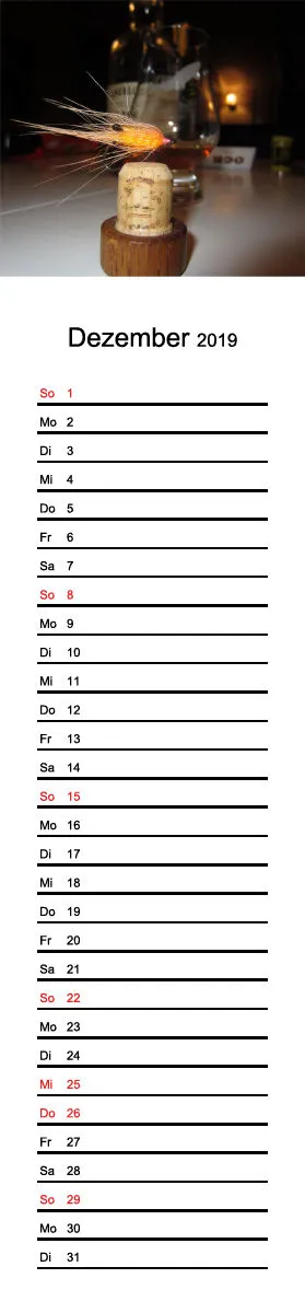 2019 (Design 15') Streifenkalender