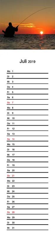 2019 (Design 16') Streifenkalender