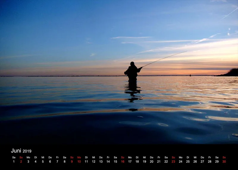 2019 (Design 15') Wandkalender mit schwarzem Kalendarium