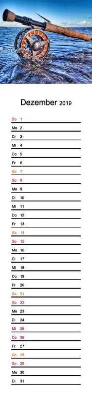 2019 (Design 18') Streifenkalender