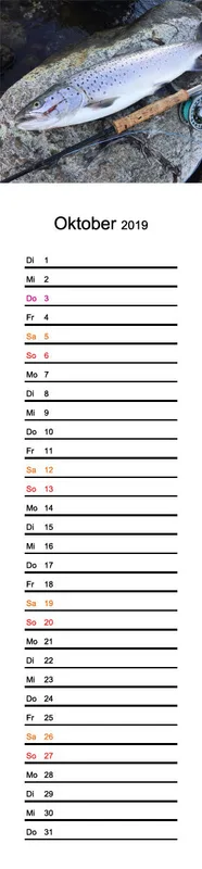 2019 (Design 18') Streifenkalender