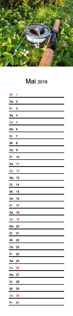 2019 (Design 15') Streifenkalender