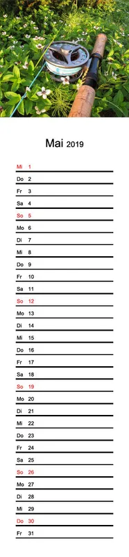 2019 (Design 15') Streifenkalender