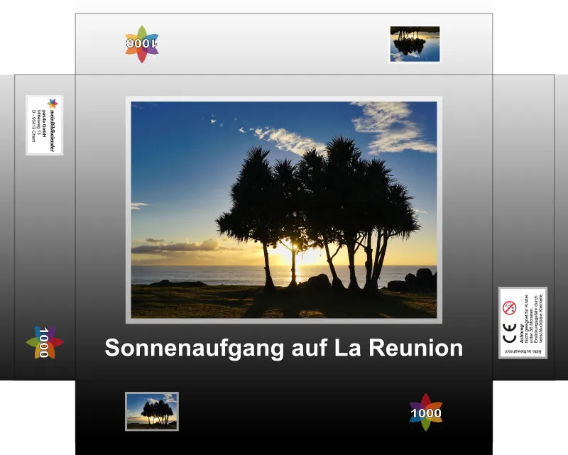 Sonnenaufgang auf La Reunion - Puzzle 1000 Teile