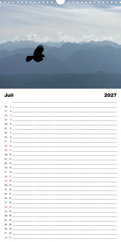 Die Natur im Blick - Familienplaner 2027