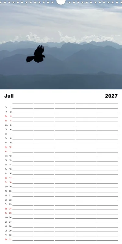Die Natur im Blick - Familienplaner 2027