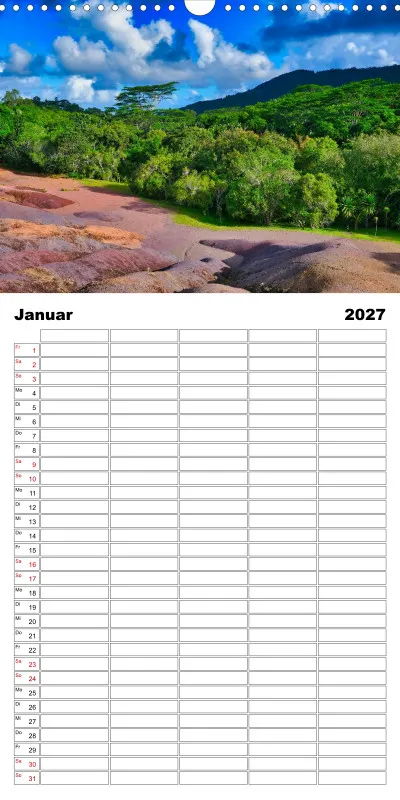 Mauritius - Familienplaner 2027