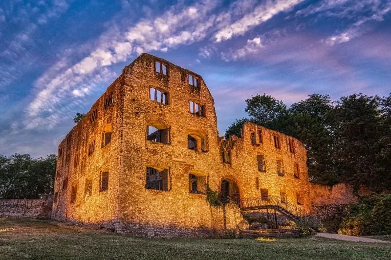 Leinwanddruck Burgruine Landskrone
