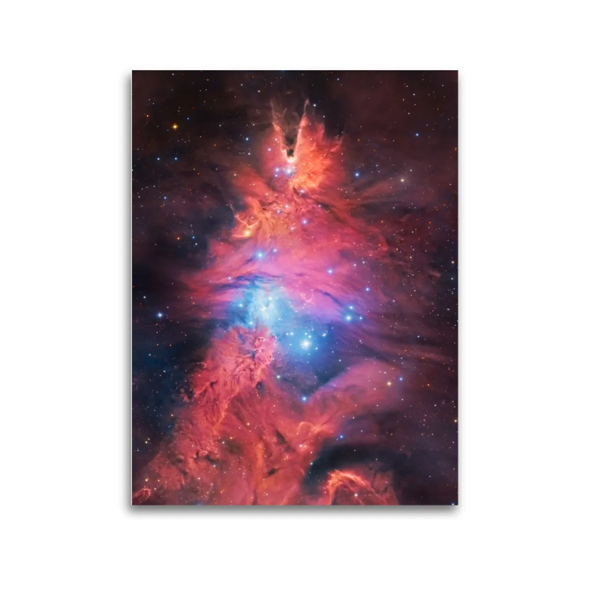 Leinwand: Chrëschtbam Niwwel 80x60cm