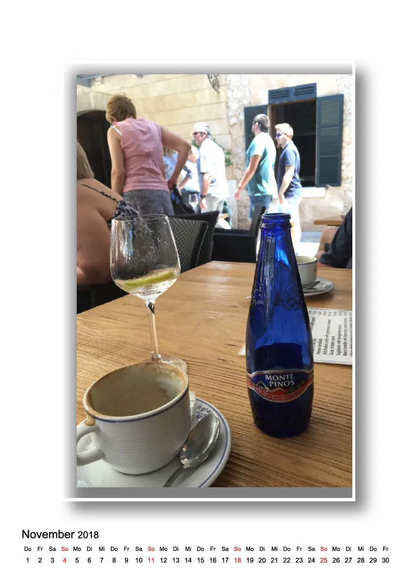 Mineralwasser Kalender Mallorca 2018