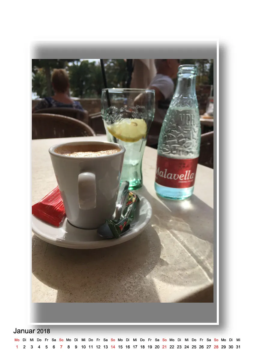 Mineralwasser Kalender Mallorca 2018