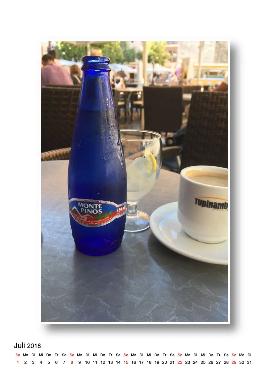 Mineralwasser Kalender Mallorca 2018
