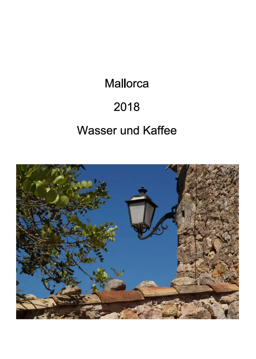 Mineralwasser Kalender Mallorca 2018
