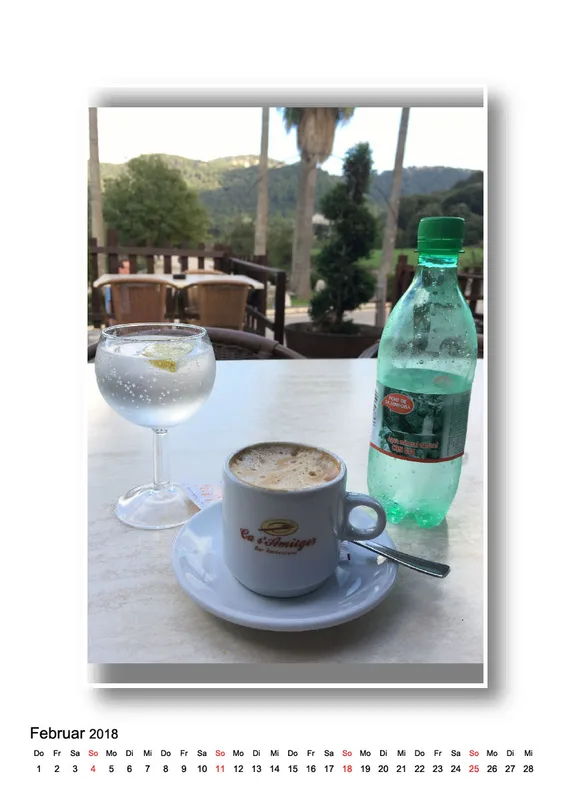 Mineralwasser Kalender Mallorca 2018