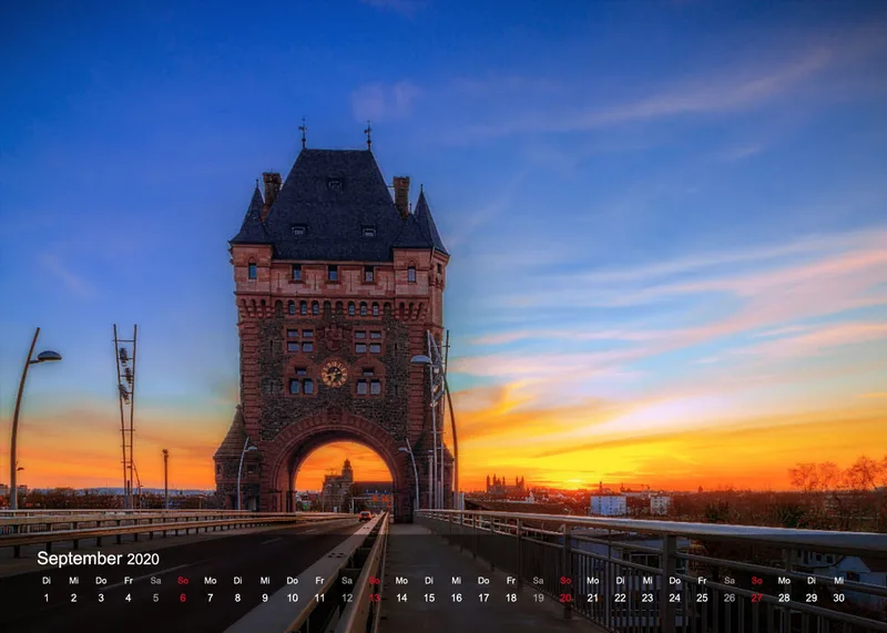 Brückenturmkalender 2020 A5 Tischkalender