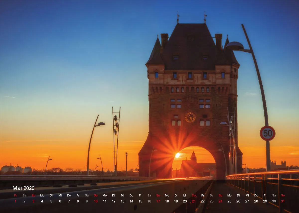 Brückenturmkalender 2020 A5 Tischkalender