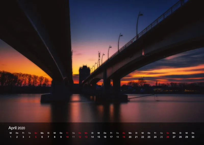 Brückenturmkalender 2020 A5 Tischkalender
