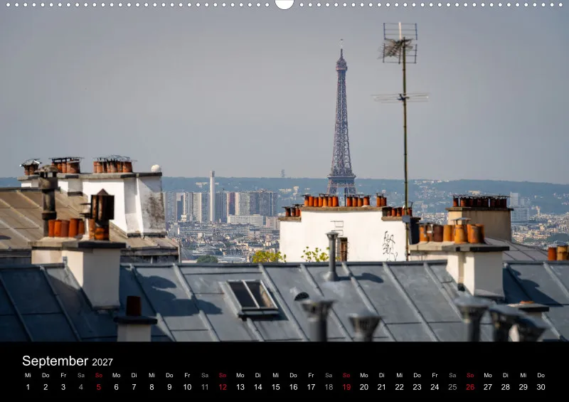Fotokalender (A2) / Paris - Stadt der Liebe 2027