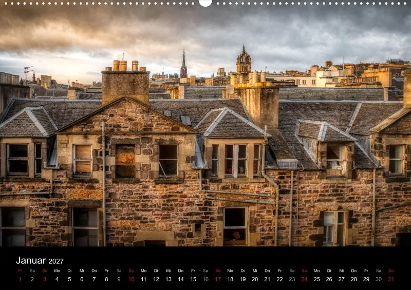 Fotokalender (A2) / Edinburgh 2027