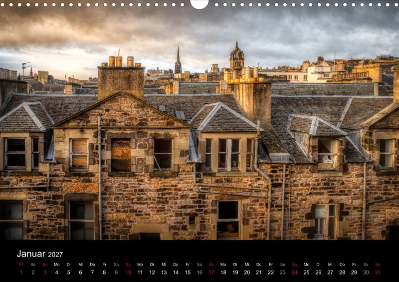 Fotokalender (A3) / Edinburgh 2027