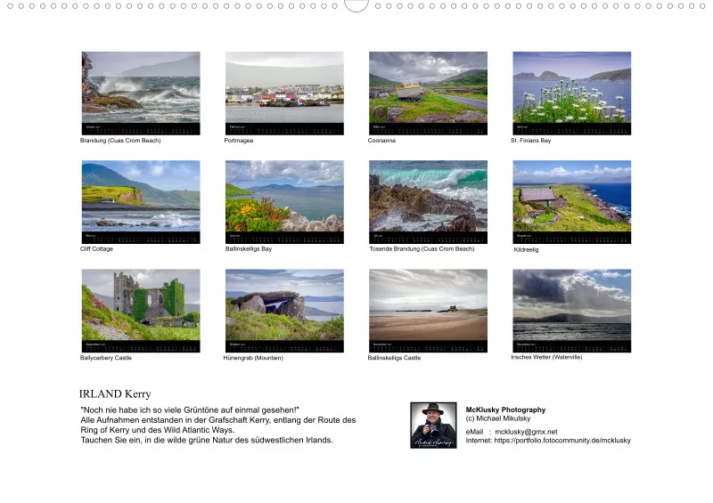 Fotokalender (A2) / IRLAND Kerry 2027