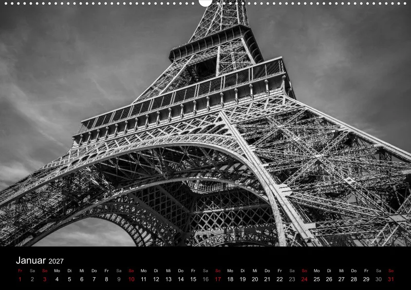 Fotokalender (A2) / Paris - Stadt der Liebe 2027