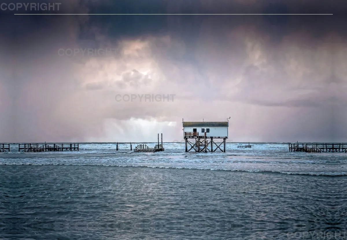 Foto-Leinwand (45x30cm) / Stelzenhaus