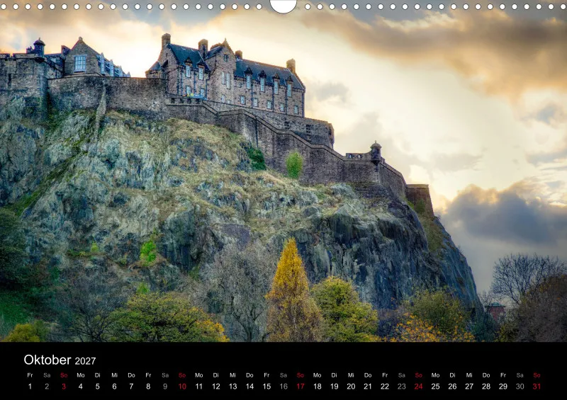 Fotokalender (A3) / Edinburgh 2027