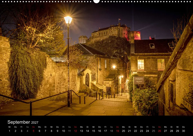 Fotokalender (A2) / Edinburgh 2027