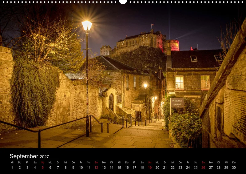 Fotokalender (A2) / Edinburgh 2027