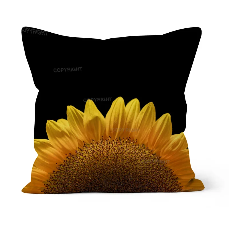 Kissen (40x40cm) / Sonnenblume Motiv 2