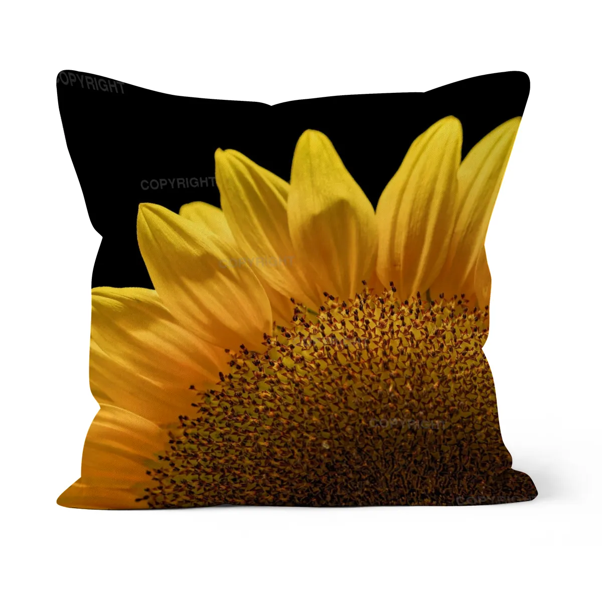 Kissen (40x40cm) / Sonnenblume Motiv 1